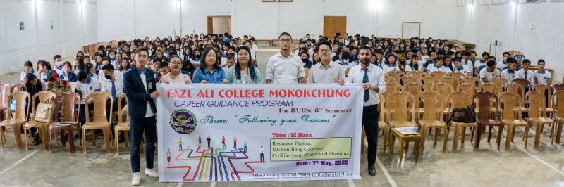 Resource person along with students and faculty of FAC during the Career Guidance Programme on May 7.